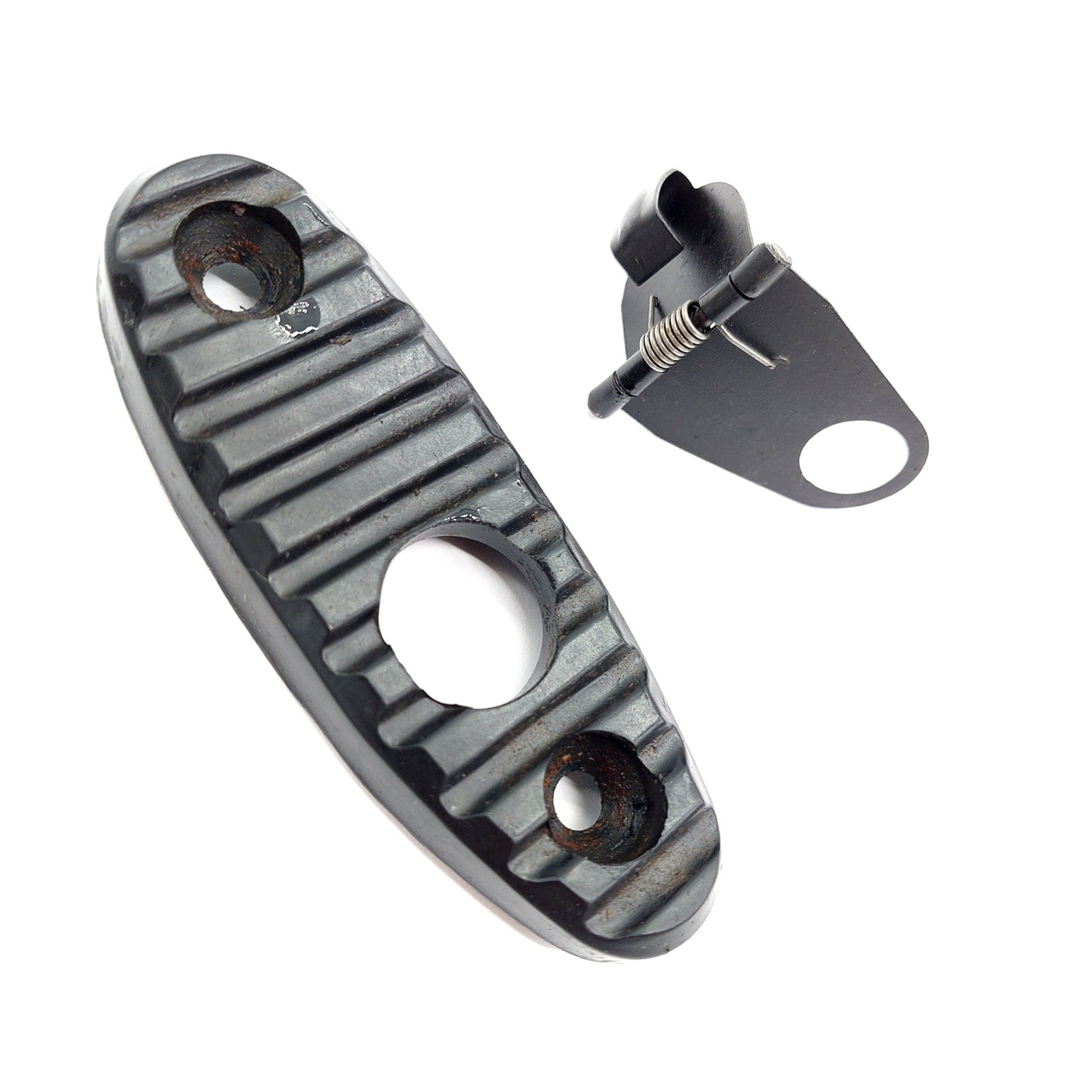 Russian Rubberized AK Buttplate w/ Trap Door hinge