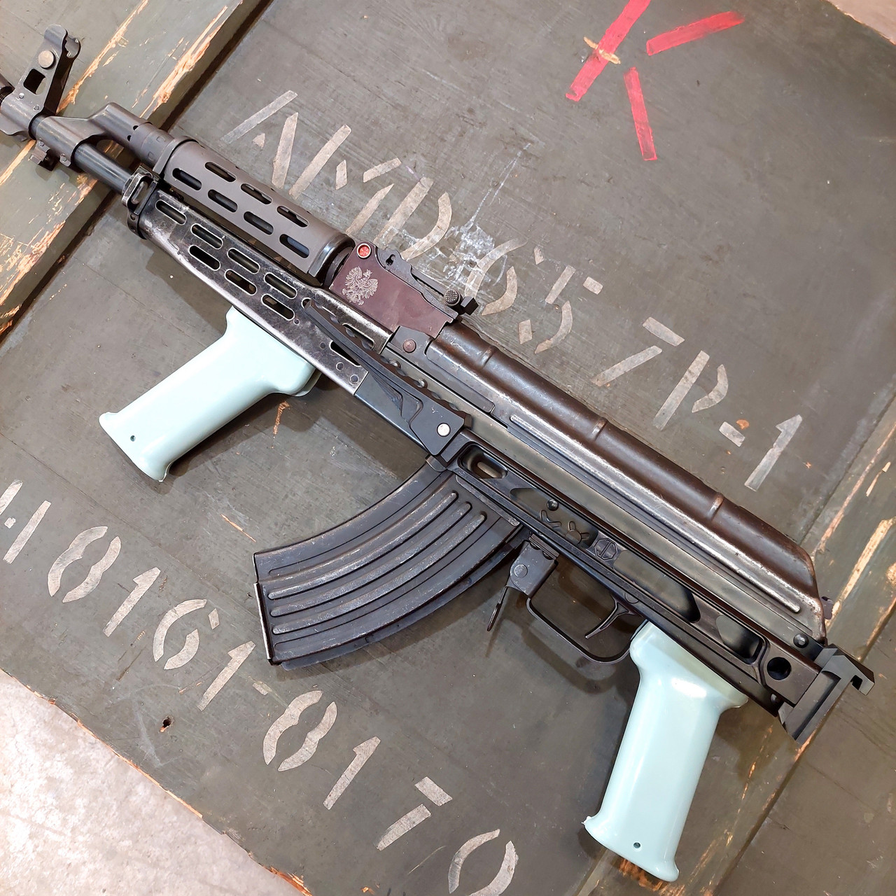 Authentic Hungarian AMD-65/63 FEG Military AK-47 Blue Pistol Grip