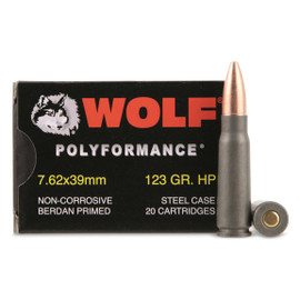 Ammo: AK47 Wolf 7.62x39 POLYFORMANCE 1000rds