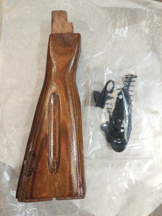 NOS Undrilled Never Mounted Russian AK74 Stocks w/ metal hardware