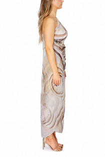 Natural Lace Agate Printed Silk Sarong