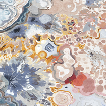 Custom Hand-Tufted Carpet in Lace Agate Print Print Custom Hand-Tufted Carpet in Lace Agate Print Print
