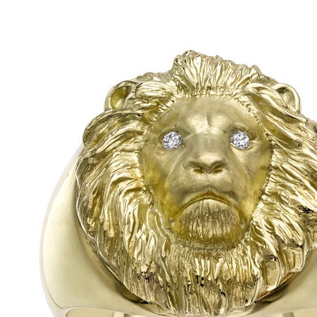 RARE PRINCE by CARAT SUTRA | Unique Design Two Tone Lion Ring with Ill –  caratsutra