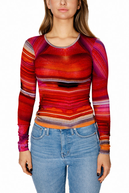 [ LMC ]★LMC OVERDYED PRINT STRIPE LONG SLV TEE MUSINSA | LMC LMC OVERDYED PRINT STRIPE LONG SLV TEE baby pink