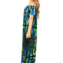 Layered Opal Printed Bardot Dress