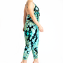 Turquoise Printed Harem Jumpsuit