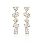 Irregular Diamond Bar Studs