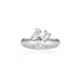 Irregular Diamond Cluster Pinky Ring