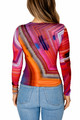 Neon Stripe Printed Long Sleeve Tee