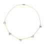 Irregular Shaped Diamond Cluster Necklace