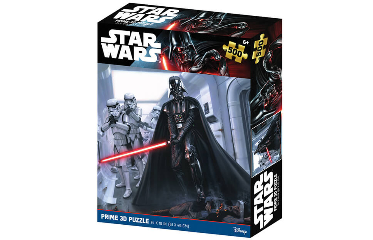 Prime 3d Star Wars Characters Puzzle 500 Pieces Silver