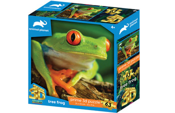 Animal Planet 3D 63pc Puzzle - Tree Frog