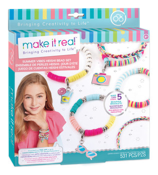 Make It Real Summer Vibes Heishi Bead Bracelets