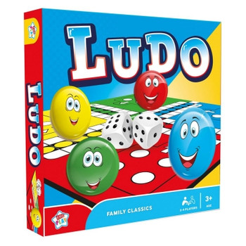 Kids Play Ludo Board Game