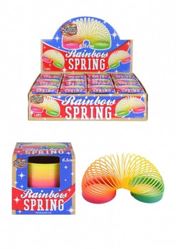 Retro Toys Rainbow Spring Slinky 6.5cm