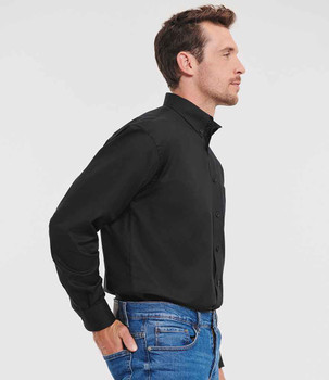 Russell Athletic Collection Long Sleeve Easy Care Oxford Shirt