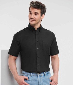 Russell Athletic Collection Short Sleeve Easy Care Oxford Shirt