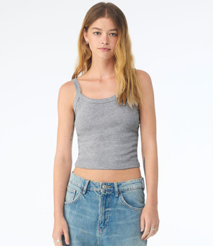 Bella Ladies Micro Rib Spaghetti Strap Tank Top