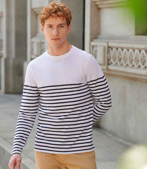 Front Row Unisex Long Sleeve Breton Striped T-Shirt