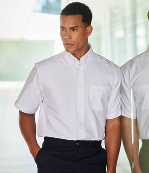 Henbury Short Sleeve Classic Oxford Shirt