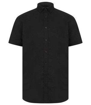 Henbury Modern Short Sleeve Regular Fit Oxford Shirt