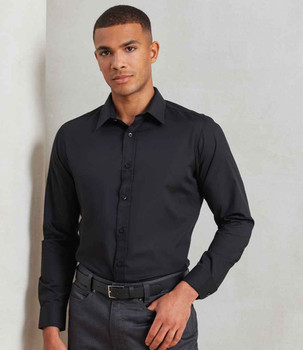 Premier Long Sleeve Fitted Poplin Shirt