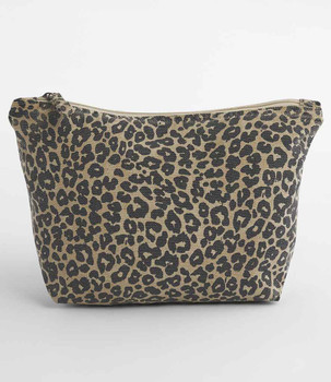 Westford Mill Leopard Print Canvas Accessory Bag