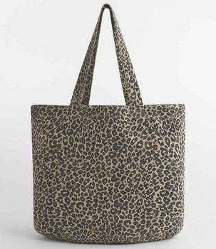 Westford Mill Leopard Print Canvas Shopper