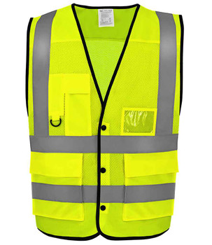 Yoko Superior Eco Mesh Button Waistcoat