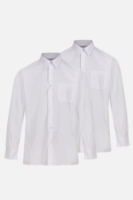 Wilson's White Long Sleeve Shirts (2 Pack) - (Required item – also available from other retailers)
