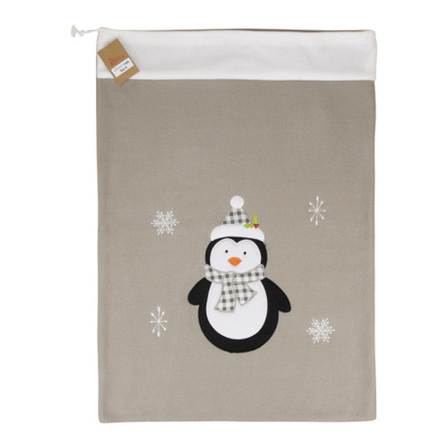 Copy of Deluxe Plush Silver Snowman Sack - 50cm x 70cm