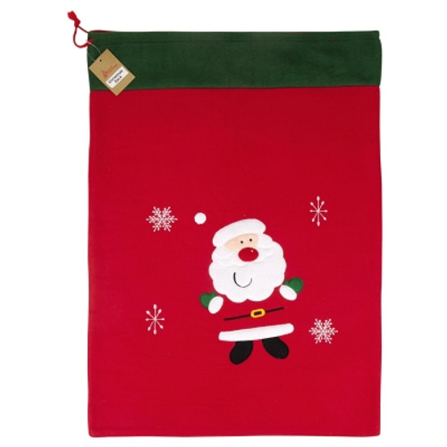 Deluxe Plush Red Santa Sack - 50cm x 70cm