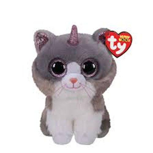 TY Beanie Boo Asher Cat With Horn 24cm