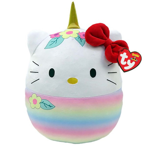 TY Hello Kitty Flowers Squish-a-Boo 20cm