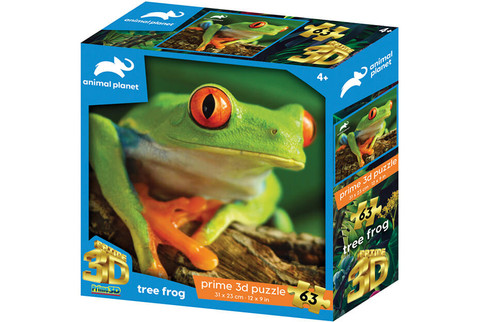 Animal Planet 3D 63pc Puzzle - Tree Frog