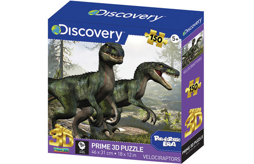 Discovery 3D 150pc Puzzle - Velociraptor