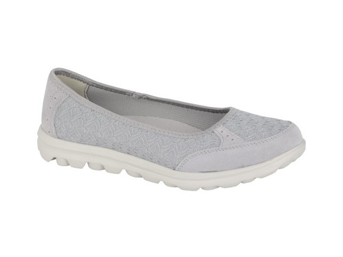 Boulevard L9548 Womens Superlight Grey Slip On Leisure Casual Shoes