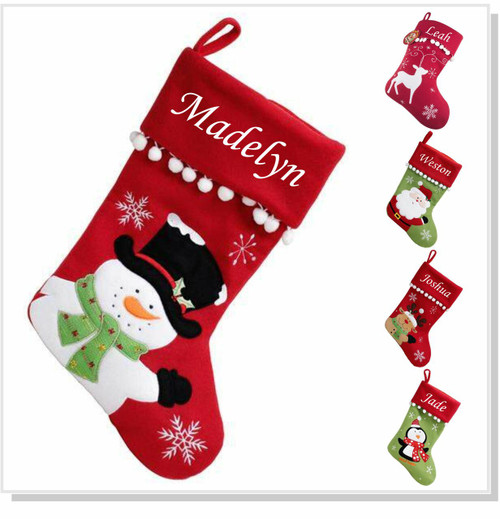 Bobble Personalised Christmas Stocking