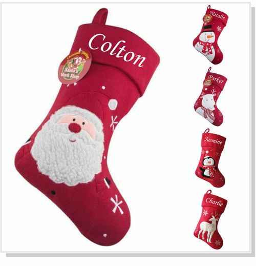 Red Top Personalised Christmas Stocking