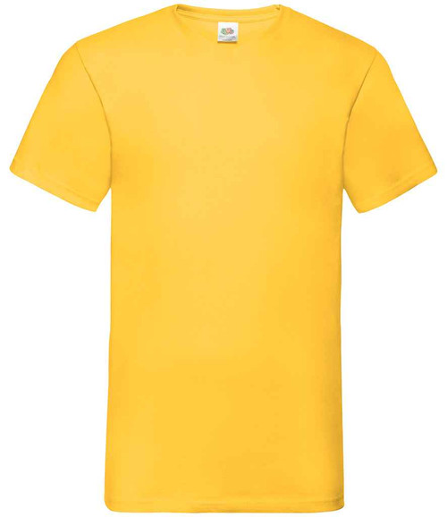 SS7 - Fruit of the Loom V Neck Value (Sunflower) T-Shirt
