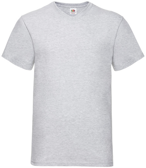 SS7 - Fruit of the Loom V Neck Value (Heather Grey) T-Shirt