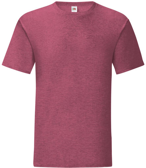 SS621 - Fruit of the Loom Iconic (Heather Burgundy) T-Shirt