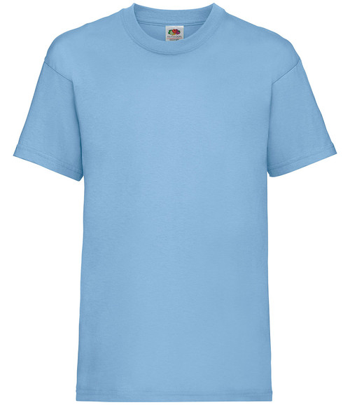 SS6B - Fruit of the Loom Kids Value (Sky Blue) T-Shirt