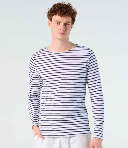 SOL'S Marine Long Sleeve Striped T-Shirt