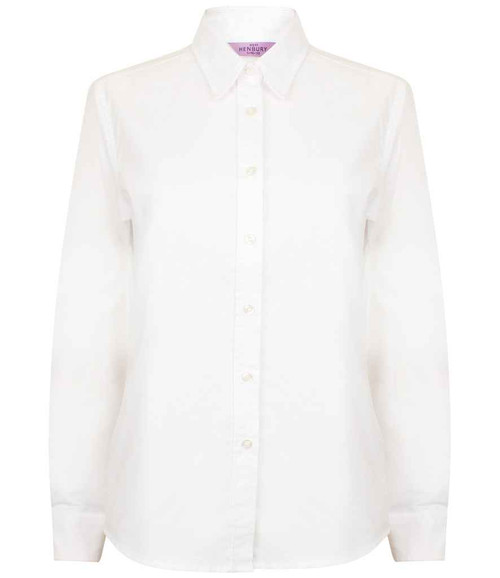 Henbury Ladies Long Sleeve Classic Oxford Shirt