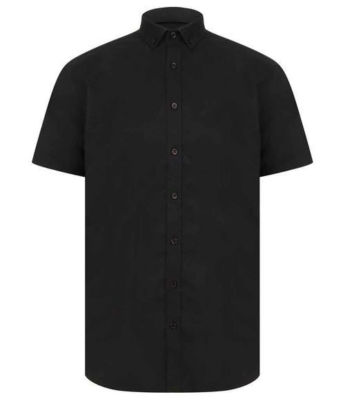 Henbury Modern Short Sleeve Regular Fit Oxford Shirt
