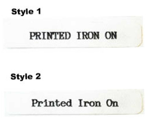 25 Iron On Name Tapes