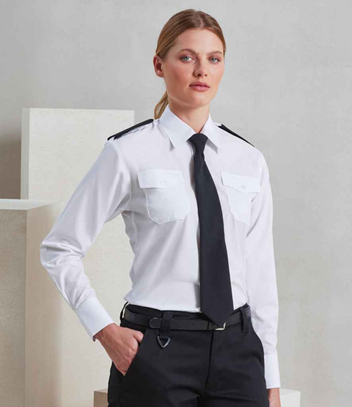 Premier Ladies Long Sleeve Pilot Shirt