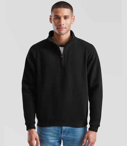 Fruit of the Loom Premium Zip Neck Sweatshirt