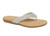 Cipriata L672 Ladies Silver Diamante Cushioned Toe Post Flip Flop Sandals